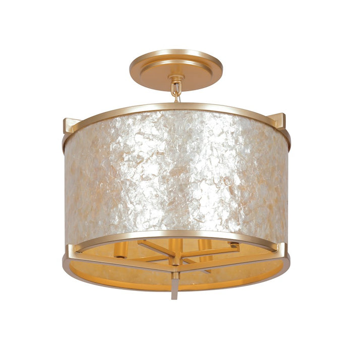 Minka Metropolitan Sommers Bend 4Lt Semi Flush/Pendant, Gold/White - N1934-760