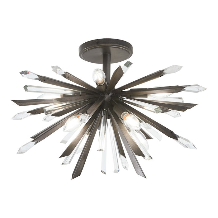 Minka Metropolitan Elsa 8 Lt Semi Flush Mount, Midnight Graphite - N1946-766