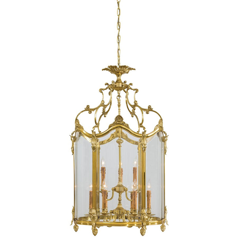 Metropolitan Lighting Metropolitan 9-Light Foyer Pendant | French Gold Traditional | Entryway & Foyer | 23 x 23 x 39 in | Model N2334