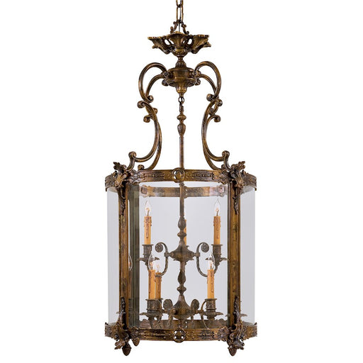 Metropolitan Lighting Metropolitan 9-Light Foyer Pendant | Oxide Brass Traditional | Entryway & Foyer | 25 x 25 x 48 in | Model N2342