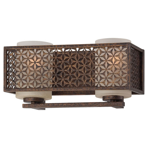 Metropolitan Lighting Ajourer 13in 2-Light Bath Vanity | Traditional French Bronze | Bathroom Vanity Light | 13 x 6 x 6 in | Model N2722-258