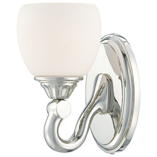 Metropolitan Lighting Bath Art 5in 1-Light Bath Vanity | Traditional Polished Nickel | Bathroom Vanity Light | 5 x 6 x 7 in | Model N2821-613