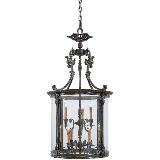 Metropolitan Lighting Metropolitan Family Collection 26in 9-Light Foyer Pendant | Traditional French Oxide and Clear Glass | Entryway & | Model N3920