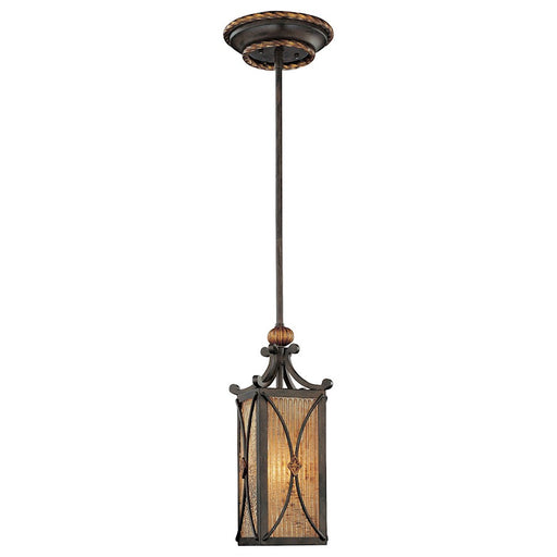 Metropolitan Lighting Monte Titano 8in 1-Light Mini Pendant | Traditional Monte Titano Oro | Kitchen Island & Dining Room | Model N6033-159