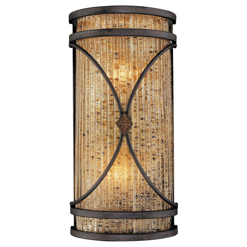 Metropolitan Lighting Monte Titano 7in 2-Light Wall Sconce | Traditional Monte Titano Oro | Hallway & Living Room Accent | Model N6047-159