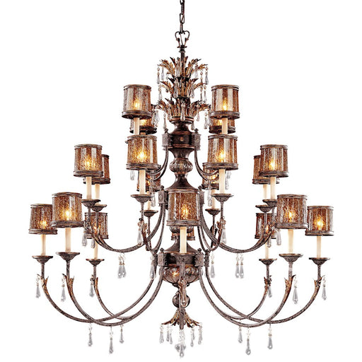 Metropolitan Lighting Sanguesa 58in 22-Light Chandelier | Traditional Sanguesa Patina Wrought Iron | Mediterranean Dining Room & | Model N6069-194