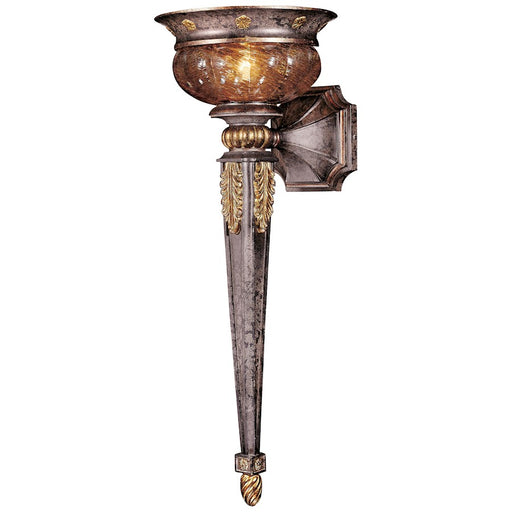 Metropolitan Lighting Sanguesa 1-Light Wall Sconce | Traditional Mediterranean Sanguesa Patina | Hallway & Entryway Accent | Model N6075-194