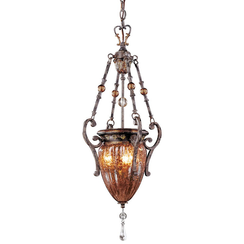 Metropolitan Lighting Sanguesa 3-Light Pendant | Traditional Sanguesa Patina Finish | Kitchen Island & Dining Room | 14 x 34 in | Model N6083-194