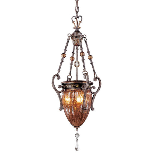 Metropolitan Lighting Sanguesa 3-Light Pendant | Traditional Sanguesa Patina Finish | Kitchen Island & Dining Room | 14 x 34 in | Model N6083-194