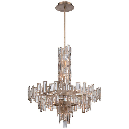 Minka Metropolitan Bel Mondo 31in 18-Light Chandelier | Contemporary Luxor Gold | Grand Dining Room & Foyer | 31 x 31 x 37 in | Model N6677-274