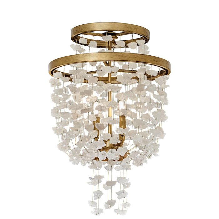 Minka Metropolitan 4 Light Semi Flush/Pendant, Harvest Gold