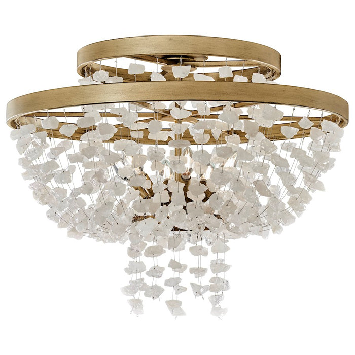 Minka Metropolitan 6 Light Flush Mount, Harvest Gold - N6896-898