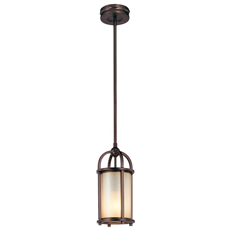Metropolitan Lighting Underscore 6in 1-Light Mini Pendant | Transitional Cimmaron Bronze | Kitchen Island & Breakfast Bar | Model N6953-1-267B