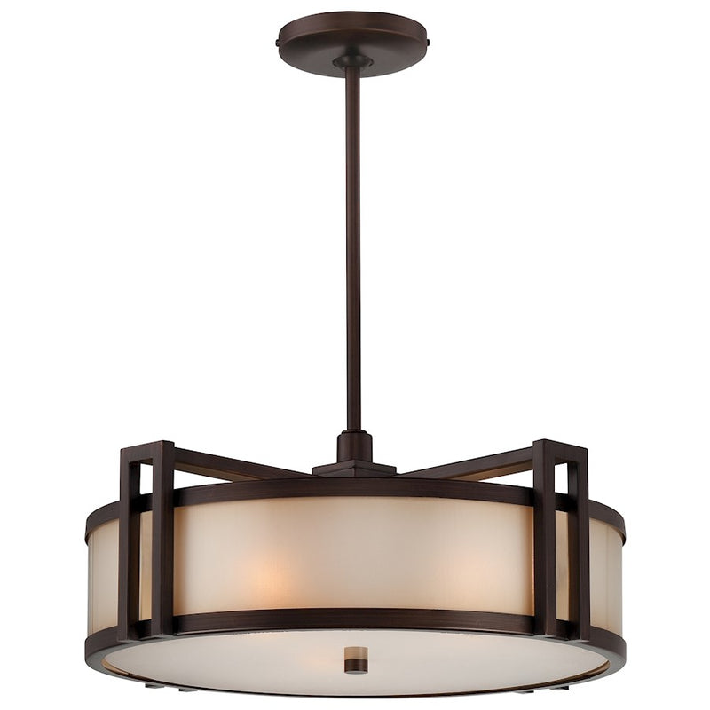 Metropolitan Lighting Underscore 18in 3-Light Pendant | Transitional Cimmaron Bronze | Kitchen Island & Dining Room | Model N6966-1-267B