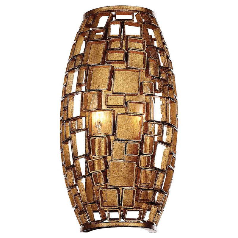 Metropolitan Lighting Abbondanza 8in 2-Light Wall Sconce | Contemporary Halcyon Gold Hand-Fused Glass | Entryway & Hallway Accent | Model N7132-597