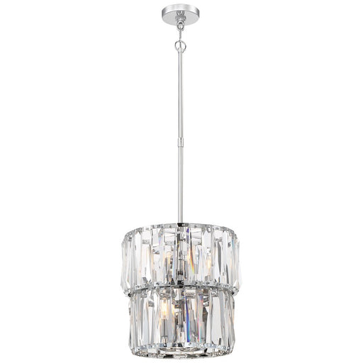 Metropolitan Lighting Coronette 15in 8-Light Pendant | Chrome Crystal | Dining Room & Entryway | 15 x 15 x 31 in | Model N7508-77