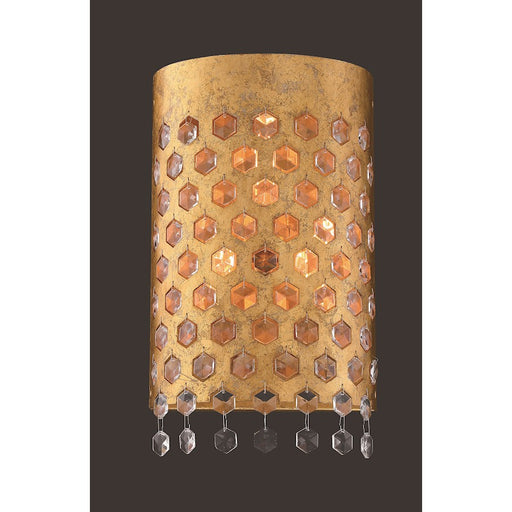 Metropolitan Lighting Kingsmont 9in 3-Light Wall Sconce | Traditional Glitz Gold Leaf | Bathroom & Hallway | 9 x 9 x 15 in | Model N7653-705