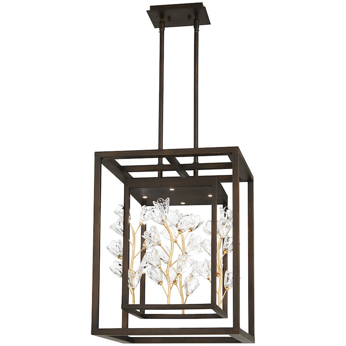 Minka Metropolitan Maison Des Fleurs 4 Light LED Pendant, BZ/Gold