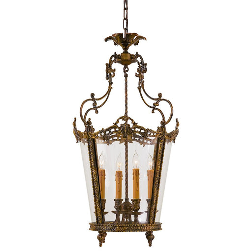 Metropolitan Lighting 4-Light Foyer Pendant 30in | Traditional Oxide Brass Handcrafted Italy | Entryway & Stairwell | 18 x 30 in | Model N851204-OXB