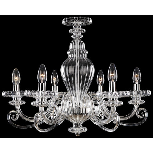 Metropolitan Lighting 6-Light Chandelier | Chrome Traditional Styling | Dining Room & Kitchen Island Light | 24 x 24 x 20 in | Model N9166