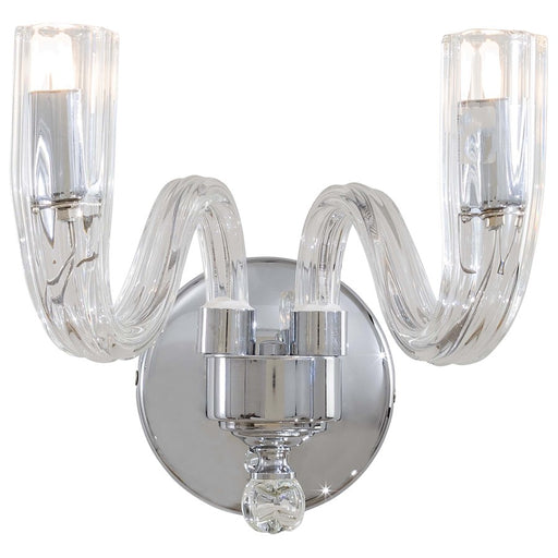 Metropolitan Lighting 2-Light Wall Sconce | Chrome Traditional Styling | Hallway & Bedroom Accent Light | 10 x 7 x 8 in | Model N9182