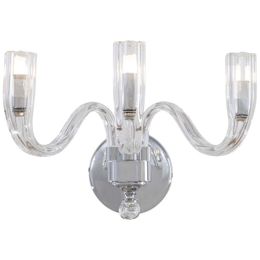 Metropolitan Lighting 3-Light Wall Sconce | Traditional Chrome Finish | Hallway & Living Room Accent | 12 x 8 in | Model N9183