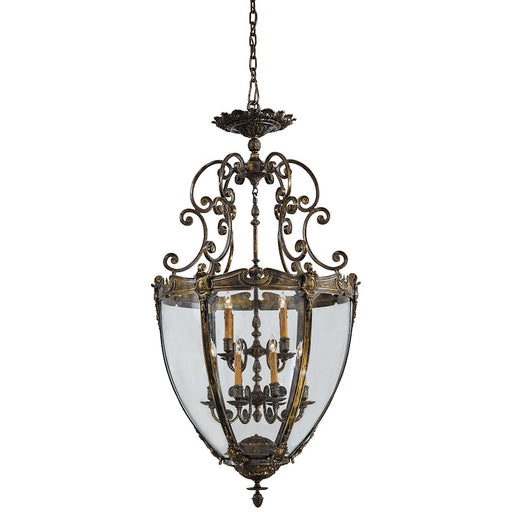 Metropolitan Lighting 30in 12-Light Pendant | Neoclassic Oxide Brass | Foyer & Entryway | 30 x 30 x 58 in | Model N9204