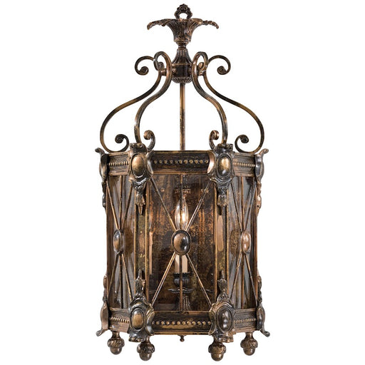 Metropolitan Lighting 26in 3-Light Wall Sconce | Traditional Bronze Oxide and Clear Glass | Living Room & Bedroom Accent Light | Model N9300