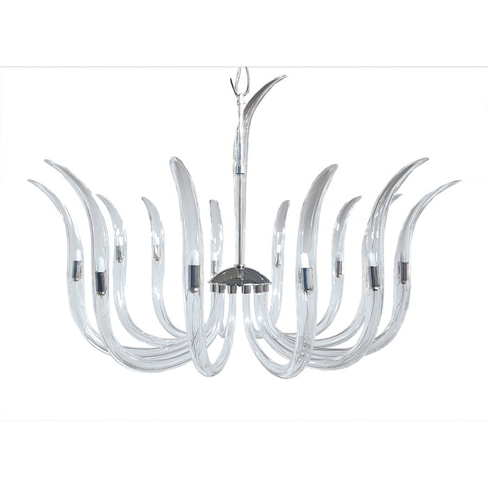 Minka Metropolitan 14 Light Chandelier, Polished Nickel/Clear - N9314