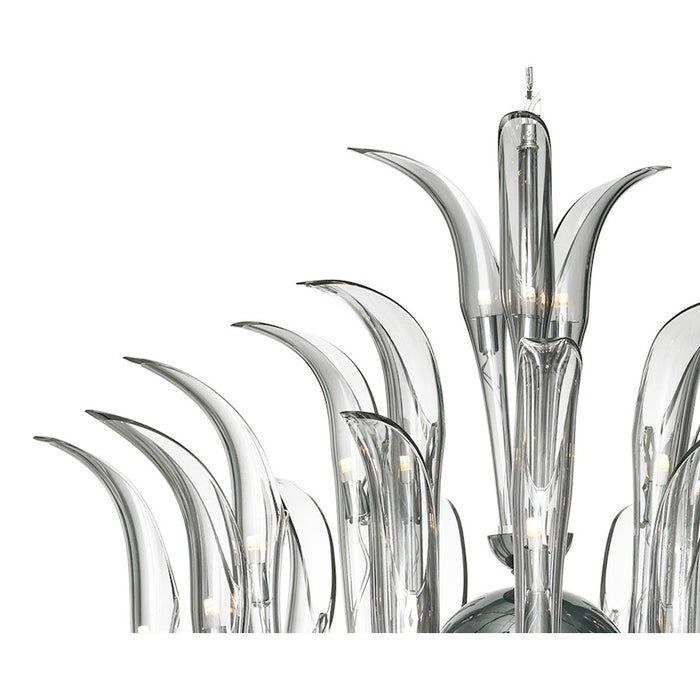 Minka Metropolitan Cisne 23 Light 4 Tier Chandelier, Polished Nickel