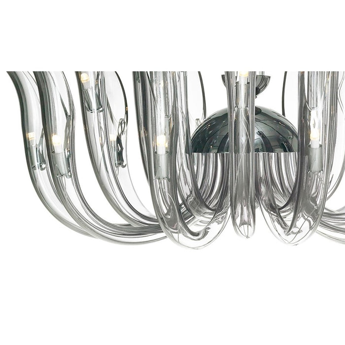 Minka Metropolitan Cisne 23 Light 4 Tier Chandelier, Polished Nickel