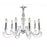 Minka Metropolitan 6 Light Chandelier, Polished Nickel/Clear - N9456