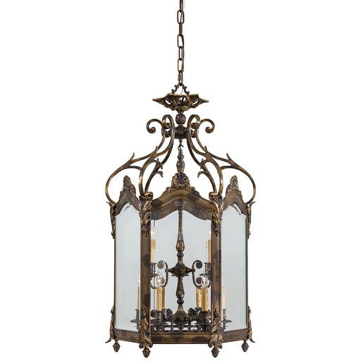 Metropolitan Lighting Metropolitan Family 48in 9-Light Foyer Pendant | Traditional Oxide Brass | Foyer & Stairwell | 26 x 26 x 48 in | Model N952011