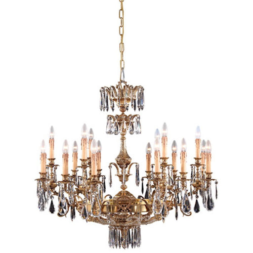 Metropolitan Lighting 18-Light Chandelier | Traditional French Gold | Living Room & Dining Room | 37 x 34 in | Model N9702