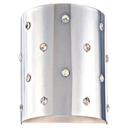 George Kovacs Bling Bling 1-Light Wall Sconce | Contemporary Chrome and Crystal | Bathroom Vanity & Hallway | 7 x 4 x 8.5 in | Model P037-077