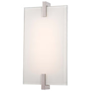 George Kovacs Hooked LED Wall Sconce | Contemporary Polished Nickel Finish | Hallway & Bedroom Accent Light | 6 x 2 x 11 in | Model P1110-613-L