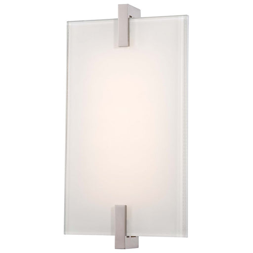 George Kovacs Hooked LED Wall Sconce | Contemporary Polished Nickel Finish | Hallway & Bedroom Accent Light | 6 x 2 x 11 in | Model P1110-613-L