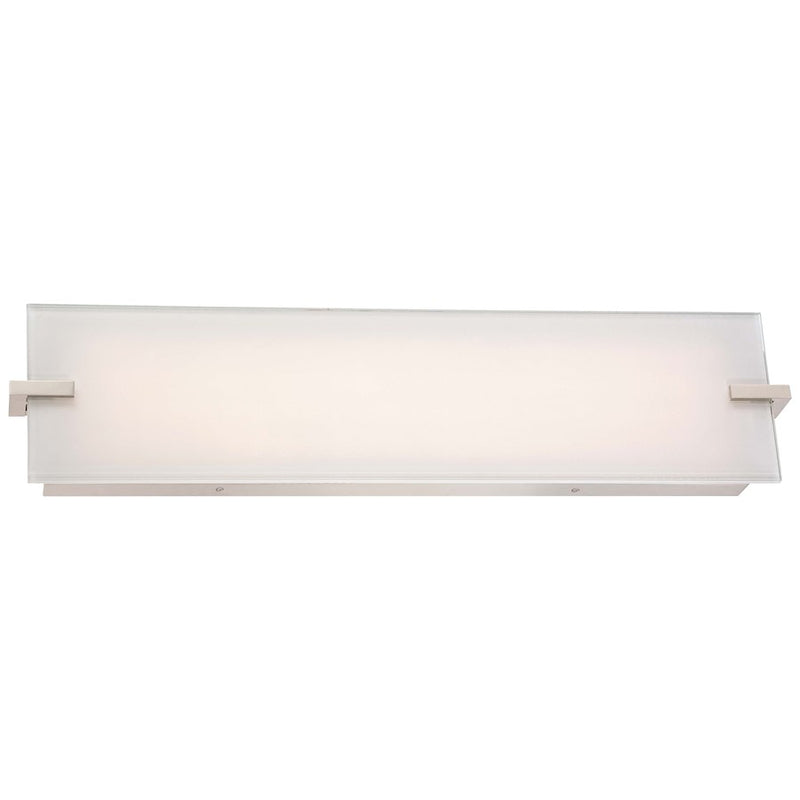 George Kovacs Hooked 25in 1-Light Bathroom Vanity Light | Contemporary Polished Nickel | Bathroom Vanity | W 25 x D 3 x H 6 in | Model P1113-613-L