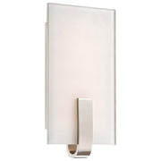 George Kovacs LED Wall Sconce | Contemporary Polished Nickel | Hallway & Living Room Accent | 6 x 2 x 12 in | Model P1140-613-L
