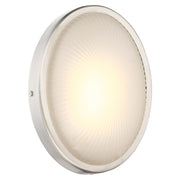 George Kovacs Radiun 8in 1-Light Wall Sconce | Modern Brushed Aluminum and Etched Textured Glass | Indoor & Covered Patio | Model P1145-A144-L
