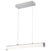 George Kovacs Tube 30in LED Island Light | Contemporary Brushed Nickel Metal | Kitchen Island & Dining Room | 30 x 2.5 x 3.5 in | Model P1151-084-L