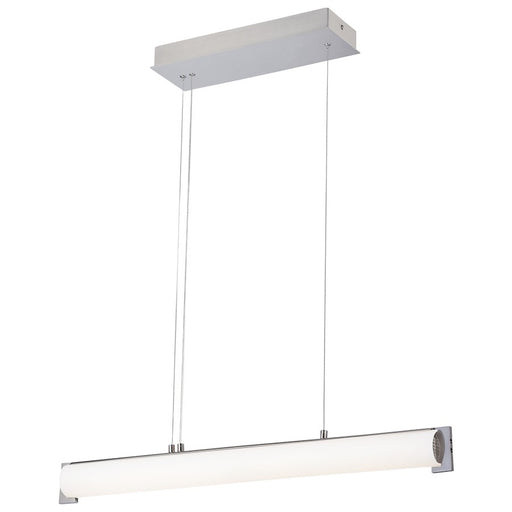George Kovacs Tube 30in LED Island Light | Contemporary Brushed Nickel Metal | Kitchen Island & Dining Room | 30 x 2.5 x 3.5 in | Model P1151-084-L