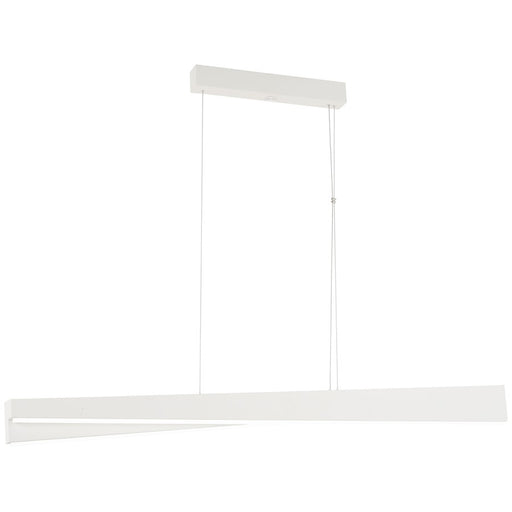 George Kovacs So Inclined 49in LED Island Light | Modern Sand White and Frosted Acrylic | Kitchen Island | 49 x 3 x 59 in | Model P1155-655-L