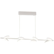 George Kovacs Eyespy LED Island Light | Matte White and Acrylic | Kitchen Island & Dining Room | 40 x 11 x 59 in | Model P1156-044B-L