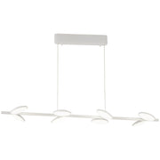George Kovacs Eyespy LED Island Light | Matte White and Acrylic | Kitchen Island & Dining Room | 40 x 11 x 59 in | Model P1156-044B-L
