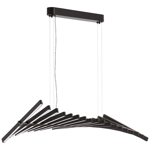 George Kovacs Stake Out 34in LED Pendant | Modern Chocolate Finish and Acrylic | Dining Room & Living Room | 34 x 19 x 59 in | Model P1157-675-L