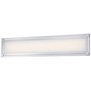 George Kovacs Framed 30in 1-Light LED Bath Vanity Light | Contemporary Chrome | Bathroom Vanity | 30 x 1.5 x 6.25 in | Model P1164-077-L