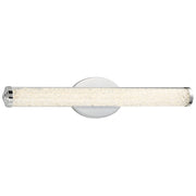 George Kovacs Diamonds 24in 1-Light LED Bath Vanity Light | Contemporary Chrome and Etched Glass | Bathroom Vanity | 24 x 3 x 5 in | Model P1192-077-L