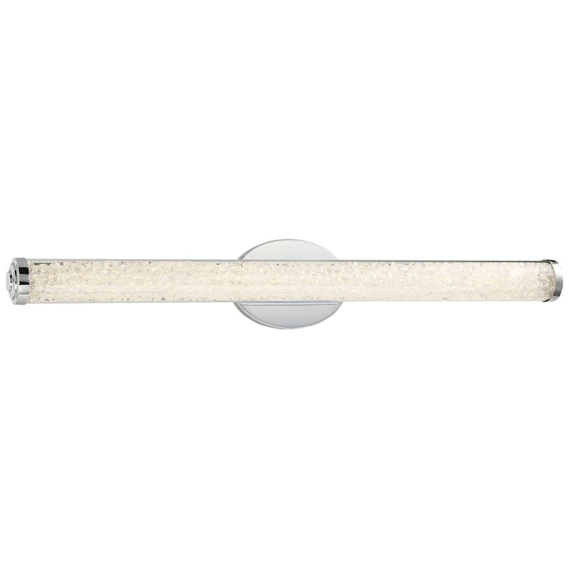 George Kovacs Diamonds 32in LED Bath Lamp | Chrome Finish | Bathroom Vanity Light | 32 x 3 x 5 in | Model P1193-077-L
