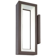George Kovacs Skylight 16in LED Wall Sconce | Textured Dorian Bronze Contemporary | Hallway & Bathroom Accent | 5 x 7 x 16 in | Model P1201-615C-L